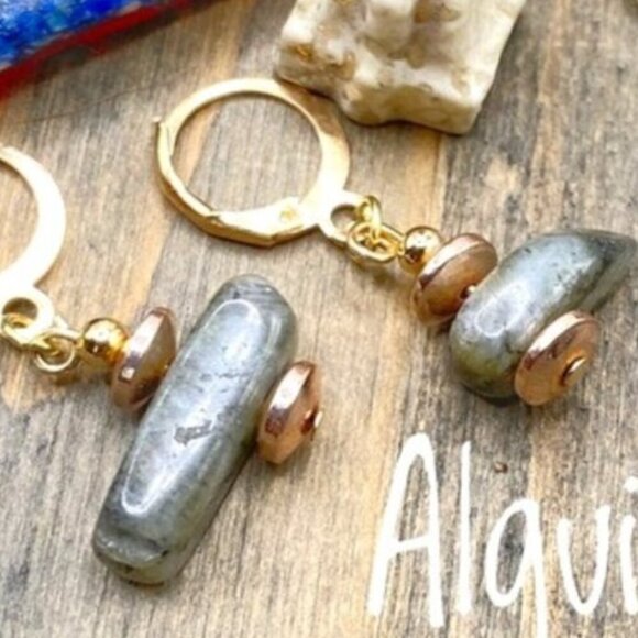 Gold and Silver Beaded Keychain Set - Picture 1 of 1